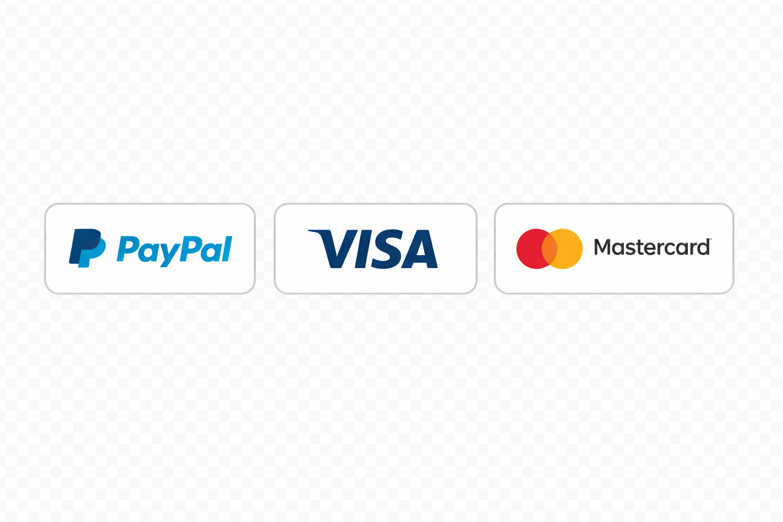 Betalen met PayPal, Visa en Mastercard (geen PayPal-account nodig)